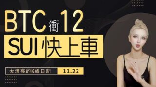 BTC10萬必達，下一目標12萬！SUI將再創新高，把握上車良機！ #eth   #比特幣 #以太坊 #meme #op 丨11.22丨大漂亮的K線日記 丨