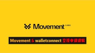 【空投申请】Movement空投申请填写教程 |  walletconnect空投领取讲解 | Movement申请于12月2日结束，赶紧申请！