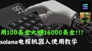 如何用100美元在Solana电报机器人上轻松赚取16000美元？