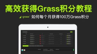如何轻松获得Grass、Gradient积分 | 每月赚取100万Grass积分 | Grass | Gradient | Dawn | Depin | 空投