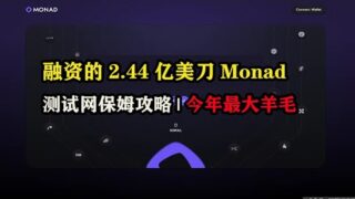 融资的2.44亿美刀Monad测试网保姆攻略，今年最大羊毛 #monad #区块链 #空投 #web3空投 #薅羊毛 #赚钱思维