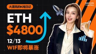ETH衝擊 4800！WIF 即將啟動？#eth   #比特幣 #以太坊   #btc #wif #meme #加密货币 #trading   #cpi丨12.13丨大漂亮的K線日記 丨