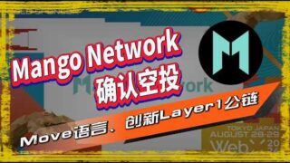 Mango Network空投|类似于 Sui、Aptos的Move生态潜力股，全链Layer1公链项目Mango Network上线了它的测试网，参与测试网完成任务累积积分即可获取空投奖励🪂  🪂