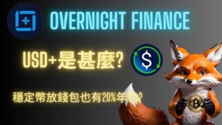 Overnight Finance介紹/USD+是甚麼?穩定幣放錢包不用質押也可以有收益?#加密貨幣 #defi