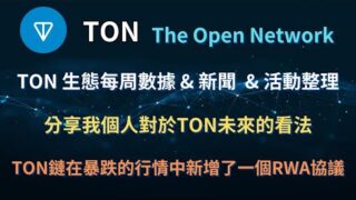 TON生態｜分享我個人對TON看法｜暴跌行情中TON鏈上竟然新增了一個RWA協議?｜字幕｜1.5倍｜